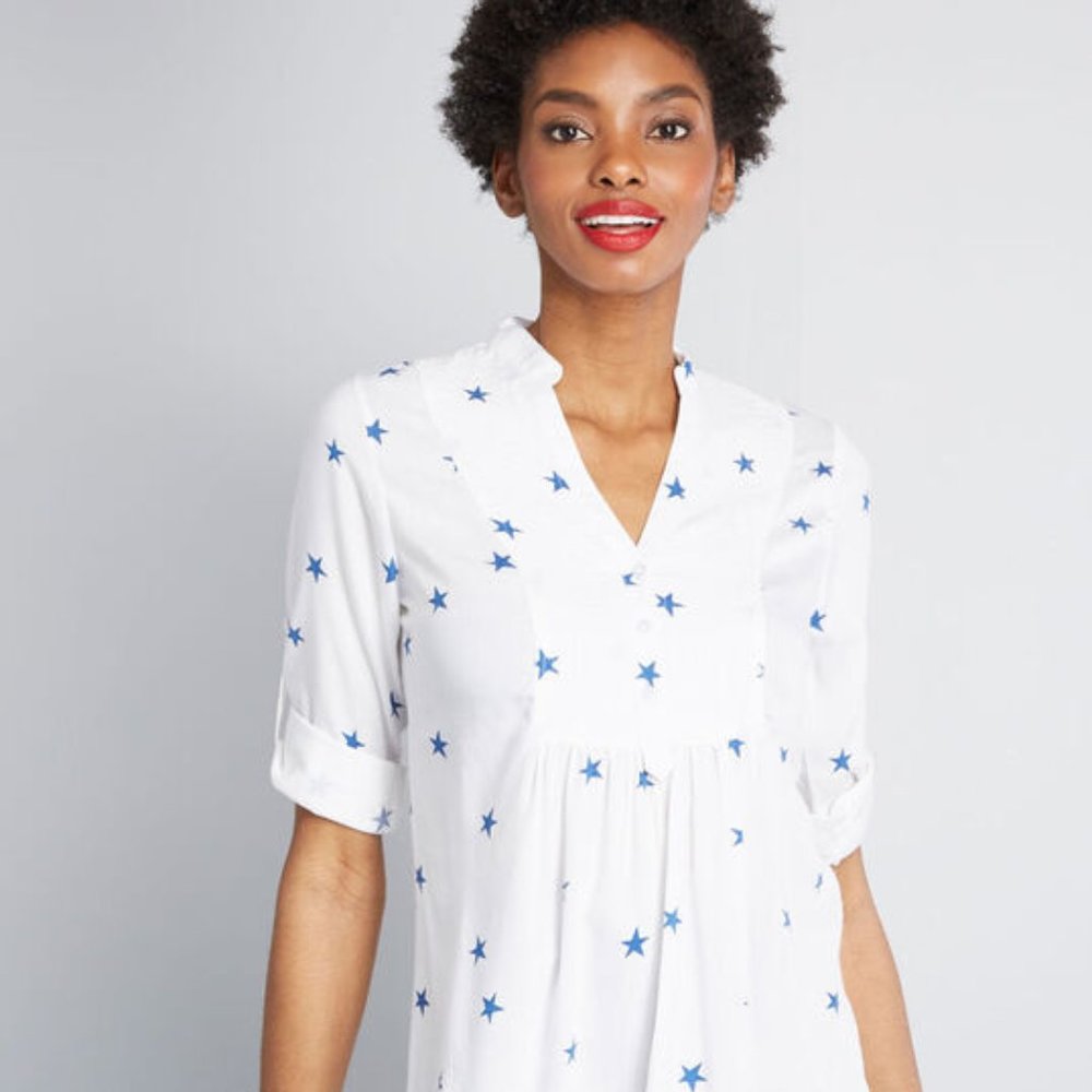 Modcloth Back Road Ramble Cotton Tunic